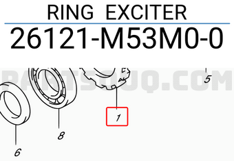 Suzuki 26121M53M00 RING EXCITER