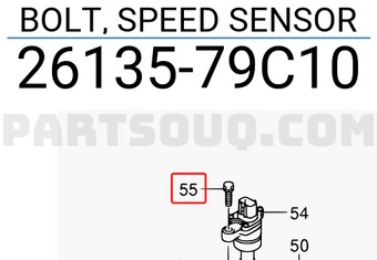 Suzuki 2613579C10 BOLT, SPEED SENSOR