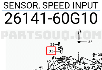 Suzuki 2614160G10 SENSOR, SPEED INPUT
