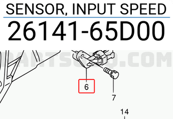 Suzuki 2614165D00 SENSOR, INPUT SPEED