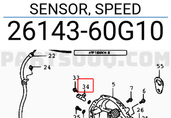 Suzuki 2614360G10 SENSOR, SPEED