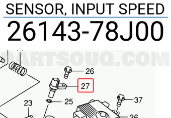 Suzuki 2614378J00 SENSOR, INPUT SPEED
