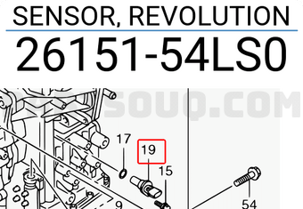 Suzuki 2615154LS0 SENSOR, REVOLUTION