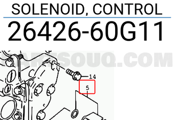 Suzuki 2642660G11 SOLENOID, CONTROL