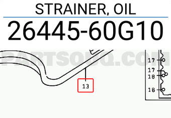 Suzuki 2644560G10 STRAINER, OIL