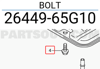 Suzuki 2644965G10 BOLT