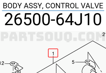 Suzuki 2650064J10 BODY ASSY, CONTROL VALVE