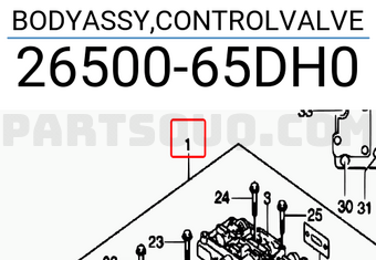 Suzuki 2650065DH0 BODYASSY,CONTROLVALVE