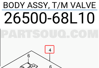 Suzuki 2650068L10 BODY ASSY, T/M VALVE