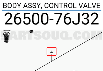 Suzuki 2650076J32 BODY ASSY, CONTROL VALVE
