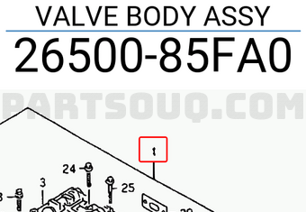 Suzuki 2650085FA0 VALVE BODY ASSY