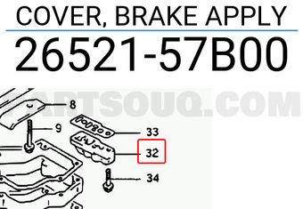 Suzuki 2652157B00 COVER, BRAKE APPLY