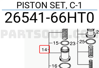 Suzuki 2654166HT0 PISTON SET, C-1
