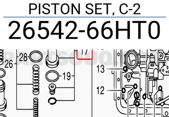 Suzuki 2654266HT0 PISTON SET, C-2