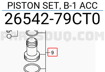 Suzuki 2654279CT0 PISTON SET, B-1 ACC