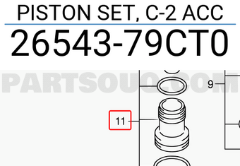 Suzuki 2654379CT0 PISTON SET, C-2 ACC