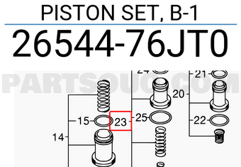 Suzuki 2654476JT0 PISTON SET, B-1