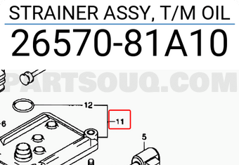 Suzuki 2657081A10 STRAINER ASSY, T/M OIL