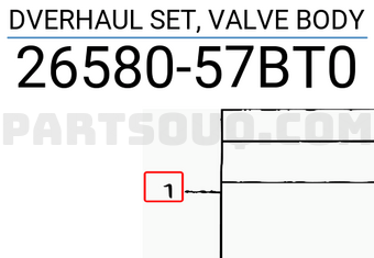 Suzuki 2658057BT0 DVERHAUL SET, VALVE BODY