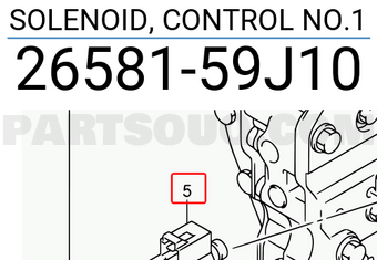 Suzuki 2658159J10 SOLENOID, CONTROL NO.1