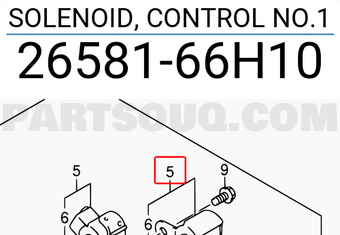 Suzuki 2658166H10 SOLENOID, CONTROL NO.1