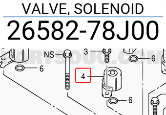 Suzuki 2658278J00 VALVE, SOLENOID