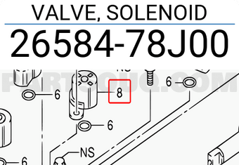 Suzuki 2658478J00 VALVE, SOLENOID