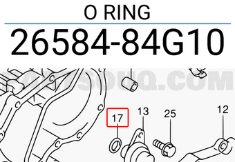 Suzuki 2658484G10 O RING