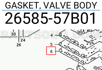 Suzuki 2658557B01 GASKET, VALVE BODY
