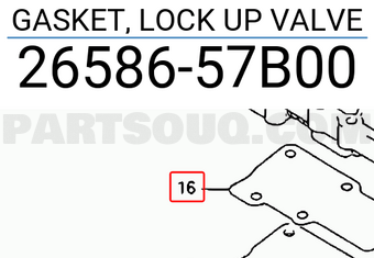 Suzuki 2658657B00 GASKET, LOCK UP VALVE