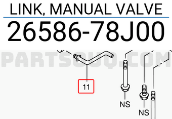 Suzuki 2658678J00 LINK, MANUAL VALVE