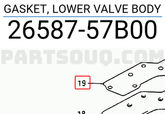 Suzuki 2658757B00 GASKET, LOWER VALVE BODY