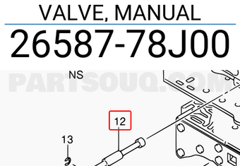 Suzuki 2658778J00 VALVE, MANUAL