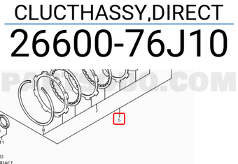 Suzuki 2660076J10 CLUCTHASSY,DIRECT