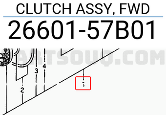 Suzuki 2660157B01 CLUTCH ASSY, FWD
