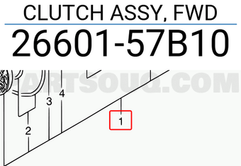 Suzuki 2660157B10 CLUTCH ASSY, FWD