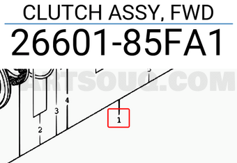 Suzuki 2660185FA1 CLUTCH ASSY, FWD