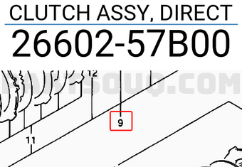 Suzuki 2660257B00 CLUTCH ASSY, DIRECT