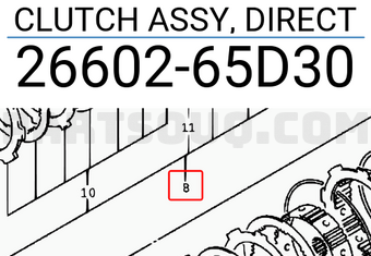 Suzuki 2660265D30 CLUTCH ASSY, DIRECT