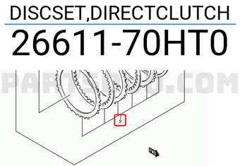 Suzuki 2661170HT0 DISCSET,DIRECTCLUTCH