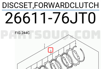 Suzuki 2661176JT0 DISCSET,FORWARDCLUTCH