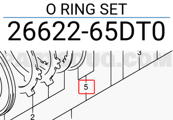 Suzuki 2662265DT0 O RING SET