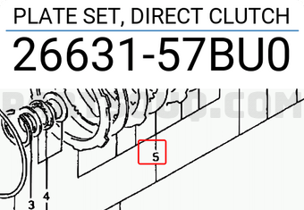 Suzuki 2663157BU0 PLATE SET, DIRECT CLUTCH