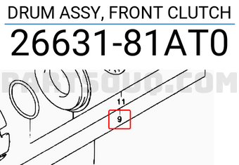 Suzuki 2663181AT0 DRUM ASSY, FRONT CLUTCH