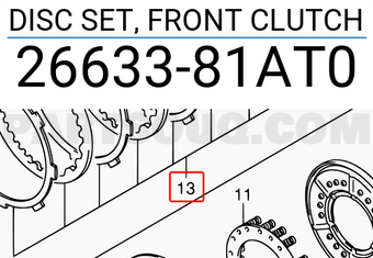 Suzuki 2663381AT0 DISC SET, FRONT CLUTCH