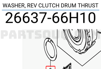 Suzuki 2663766H10 WASHER, REV CLUTCH DRUM THRUST