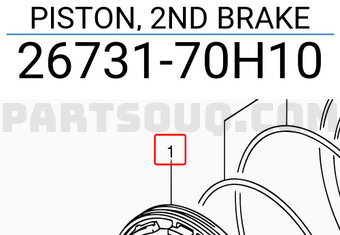 Suzuki 2673170H10 PISTON, 2ND BRAKE
