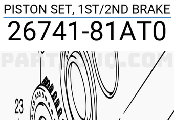 Suzuki 2674181AT0 PISTON SET, 1ST/2ND BRAKE