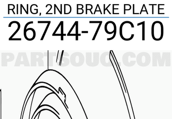 Suzuki 2674479C10 RING, 2ND BRAKE PLATE