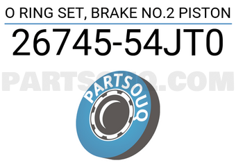Suzuki 2674554JT0 O RING SET, BRAKE NO.2 PISTON